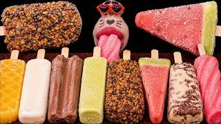 Thumbnail: ASMR Korean Ice Cream Mukbang 🍦 Melona, Screw Bar, Pig Bar & Watermelon Bar