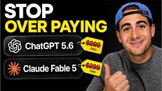 Thumbnail: Stop Overpaying For Claude & ChatGPT.. This Tool Fixes It! (Custom AI Model Router)