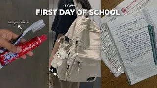 Thumbnail: Morning routine of 1st day in school after vacation! ✨🎀 | Vlog | 