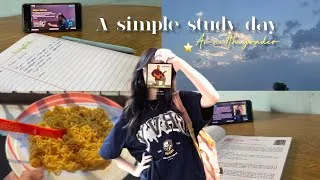 Thumbnail: A Simple Study Day in My Life 📚✨ | 9th Grade Student | Productive & Cozy