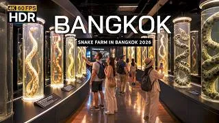 Thumbnail: 🇹🇭 4K HDR | Bangkok Snake Zoo 2026 🐍 One of the world's most amazing snake farms!