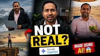 Thumbnail: I Made This Entire Video Using AI 😳 | Google Gemini Omni Tutorial Hindi