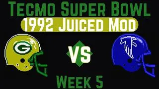 Thumbnail: Packers vs Falcons Week 5 - Juiced Mod 1992 Tecmo Super Bowl - NES