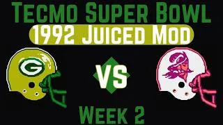 Thumbnail: Packers vs Buccaneers Week 2 - Juiced Mod 1992 Tecmo Super Bowl - NES