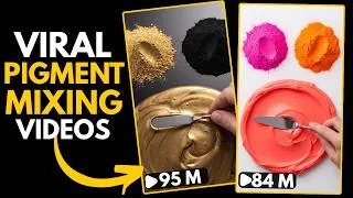 Thumbnail: Create Viral AI Relaxing Pigment Mixing Videos (100% Free AI Tools)