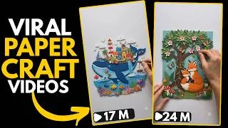 Thumbnail: How to Create Viral AI Paper Craft Videos (100% Free AI Tools)