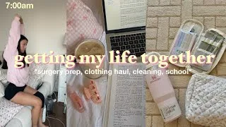 Thumbnail: *aesthetic* getting my life together!! 🎀 surgery prep, cleaning, journaling & healing