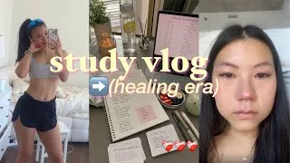 Thumbnail: 📓🎀 FINAL EXAMS STUDY VLOG... but i get hospitalized ❤️‍🩹🥺