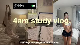 Thumbnail: 4am STUDY VLOG | realistic morning routine and productive week as a med student