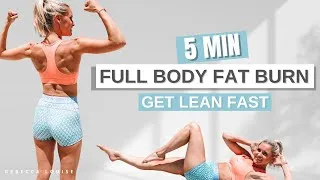 Thumbnail: 5-Minute Full Body Fat Burning Workout at Home | Fast Results!