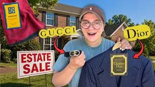 Thumbnail: I FOUND GUCCI, DIOR, YSL, & GIVENCHY AT THIS ESTATE SALE ! 😳 | DAY 39 OF TURNING $5 INTO $10,000