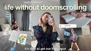 Thumbnail: how to spend your summer OFFLINE | *realistic* no-scroll days, analog hobbies + wellness habits