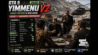 Thumbnail: Yim Menu GTA 5 2026 | GTA 5 Online Money Method & GTA 5 Mod Menu for PC | Legacy + Enhanced