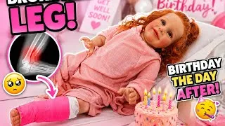 Thumbnail: Reborn Annie Breaks her leg before her birthday and reborn  shopping haul