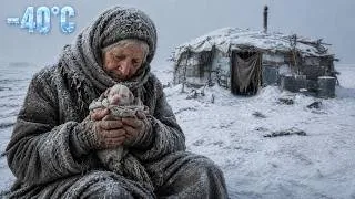 Thumbnail: A lonely grandmother and her puppy survived at -40°C in an icy shack… So we built them a warm home