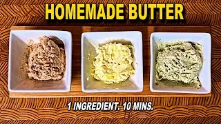 Thumbnail: Homemade Butter Recipe - You Only Need 10 Mins & One Ingredient!