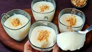 Thumbnail: Just 4 ingredients easy dessert recipe in 15 minutes! No oven! No gelatin!