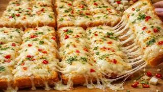 Thumbnail: Domino's Style Cheesy Garlic Bread Recipe – Super Easy Lunch Box Recipe in 5 Minutes