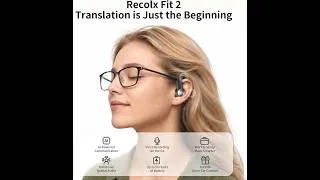 Thumbnail: Recolx Fit 2 AI Translation Earbuds Real-Time Translator & Recorder