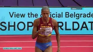 Thumbnail: W Triple Jump - Yulimar Rojas (Venezuela) - 15.74m - Belgrade (Serbia) - 2022 - World Indoor Record