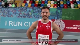 Thumbnail: M 60m Hurdles - Daniel Saliba (Malta) - 8.28 - Istanbul (Turkey) - 2022 - Malta National Record