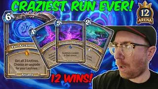 Thumbnail: Craziest Ending To A Run EVER! - 12 Win Hearthstone Arena