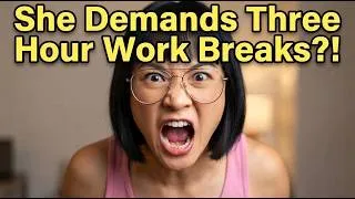 Thumbnail: She's Demanding 3-Hour Work Breaks After Posting 48 TikToks in 2 Days.
