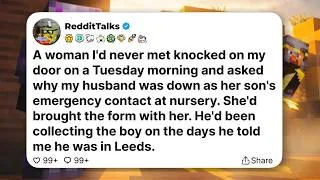 Thumbnail: A woman I'd never met knocked on my door on a Tuesday morning and asked why my husband....