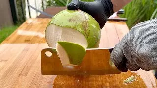 Thumbnail: Coconut Cutting Satisfying ASMR no.70 [4K][HDR][60FPS]
