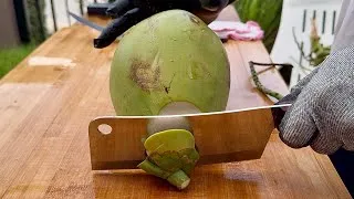 Thumbnail: ASMR Satisfying Coconut Cutting [4K][60FPS][HDR] no.69
