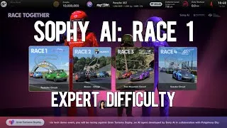 Thumbnail: Sophy AI "Race Together" Race 1 (Expert Difficulty) [GT7]
