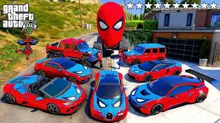 Thumbnail: GTA 5 - Stealing SPIDER-MAN SUPER CARS with Franklin! (Real Life Cars #329)