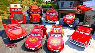 Thumbnail: GTA 5 - Stealing  MCQUEEN RACING CARS with Franklin! (Real Life Cars #325)