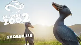 Thumbnail: The Shoebill is EPIC! Zoopedia Teaser - Planet Zoo 2