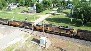 Thumbnail: AIR HOSE BLOWS APART AND PUTS DOUBLE COAL TRAIN INTO EMERGENCY! PLENTY OF RADIO CHATTER, DRONE VIEWS