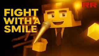 Thumbnail: 🎶 “Fight With A Smile” - New Animated Minecraft Song (2025)!