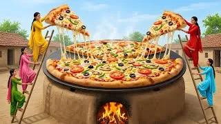 Thumbnail: 150 Feet Giant Pizza Festival In Village  😍💥 #Pizza #village #Cooking #VillageVlog