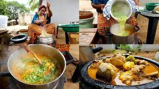 Thumbnail: You’ll Miss Home After Watching This 😭🍲  Village Okro Soup & Kokonte | Ghana