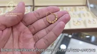 Thumbnail: 21K Gold Bali Collection | Latest Lightweight Gold Bali Designs 2026 | Rehan Jewellers Lahore 