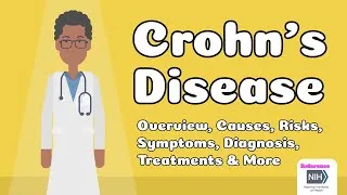 Thumbnail: Crohn's Disease - Overview, Causes, Risks, Symptoms, Diagnosis, Treatments & More
