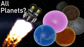 Thumbnail: Can You Land on Every Planet With Only Solid Rocket Boosters in Kerbal Space Program?