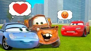 Thumbnail: LIGHTNING MCQUEEN IS ANGRY! SALLY CARRERA BETRAYED HIM WITH MATER! In Garry's Mod