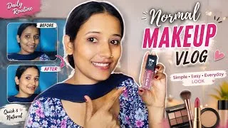 Thumbnail: Simple & Natural Makeup Look 💄 | Everyday GRWM in Hindi | Easy Makeup Routine ✨