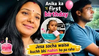 Thumbnail: Anika Ka First Birthday 🎂 | Jaisa Socha Waisa Kuch Bhi Nahi Hua 😢 | Family Vlog