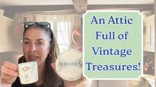 Thumbnail: TREASURE HUNTING the ATTIC of a 120 YEAR OLD HOME~ANTIQUE & VINTAGE FINDS ~ Part 1