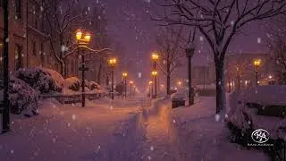 Thumbnail: Fall asleep while the snow is falling heavily - ASMR for sleep (NO ADS)