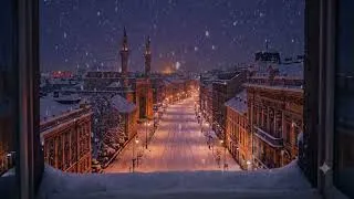 Thumbnail: (No Ads) Winter snow ambience | Sounds of Falling Snow, soft white noise for sleep