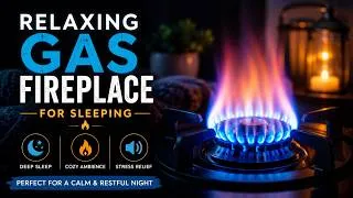 Thumbnail: Luxury Gas Fireplace Ambient Sound | Cozy Fire Crackling for Sleeping and Anxiety Relief