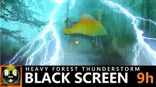 Thumbnail: Heavy Thunderstorm Sounds with Gentle Forest Rain & Powerful Thunder to Sleep, Study, Relax