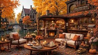 Thumbnail: Captivating Autumn Jazz Music in Canalside Coffee Shop Ambience 🍂  Sweet Jazz Melody to Relax, Calm